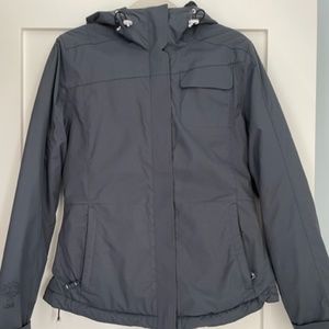 Womens Lolë ski jacket winter coat blue medium waterproof teflon blue thermolite